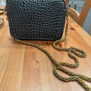 Clare V Thick Brass Chain Crossbody Strap